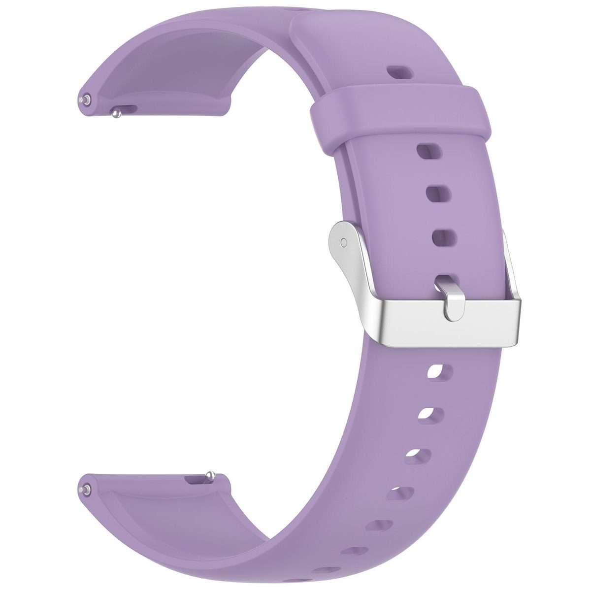 For Nothing CMF Watch 3 Pro / Watch Pro 2 Solid Color Silicone Watch Band(Light Purple)