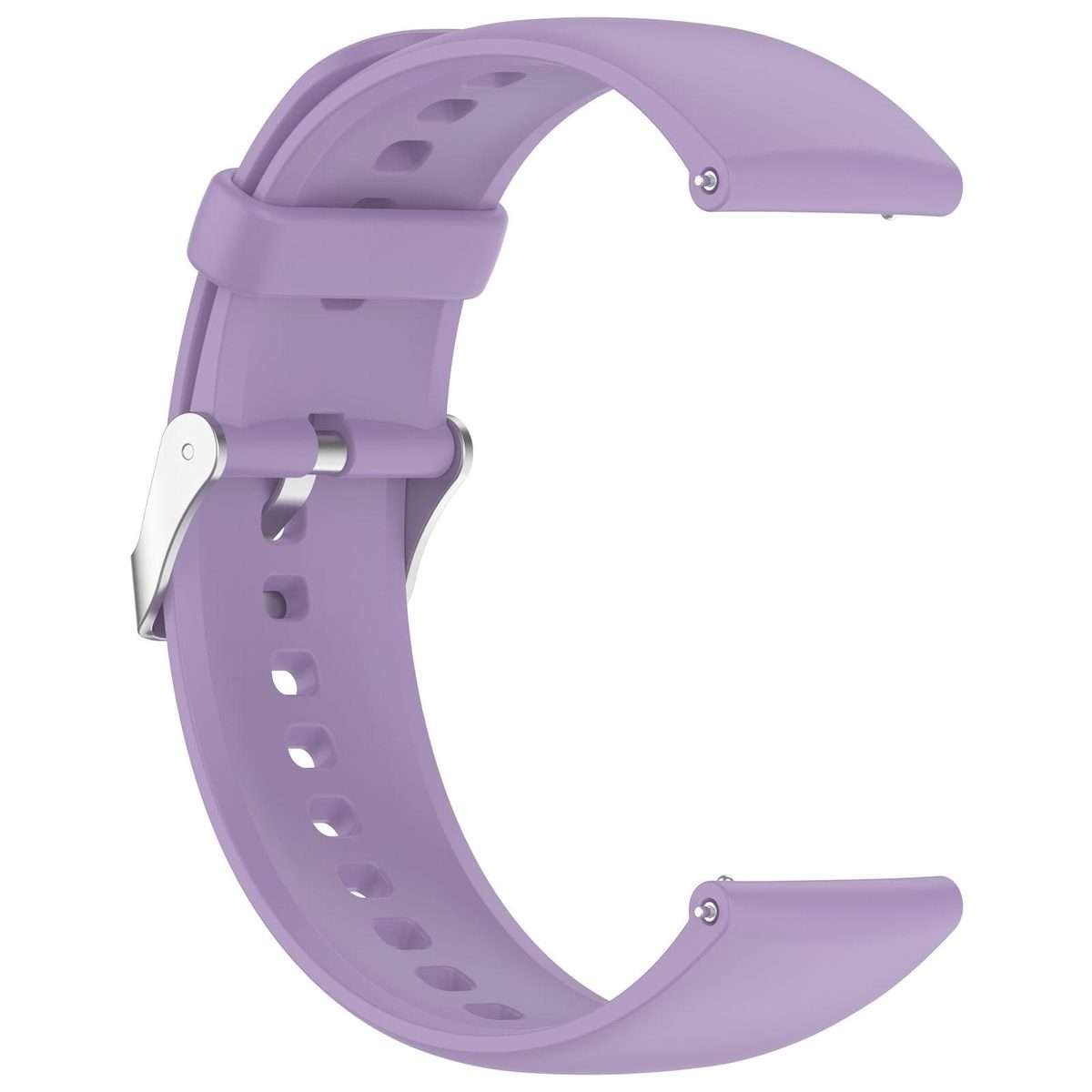 For Nothing CMF Watch 3 Pro / Watch Pro 2 Solid Color Silicone Watch Band(Light Purple)