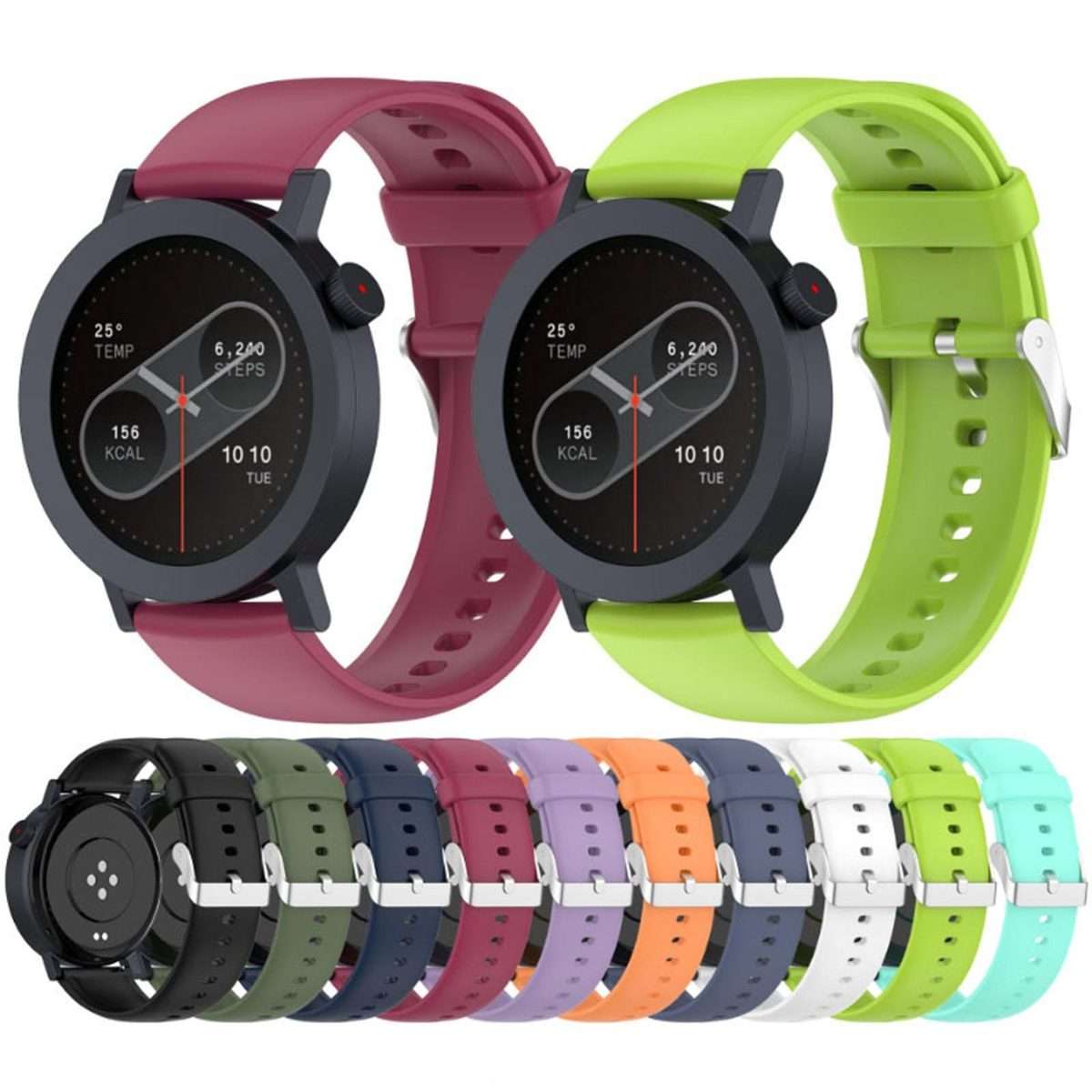 For Nothing CMF Watch 3 Pro / Watch Pro 2 Solid Color Silicone Watch Band(Lime)