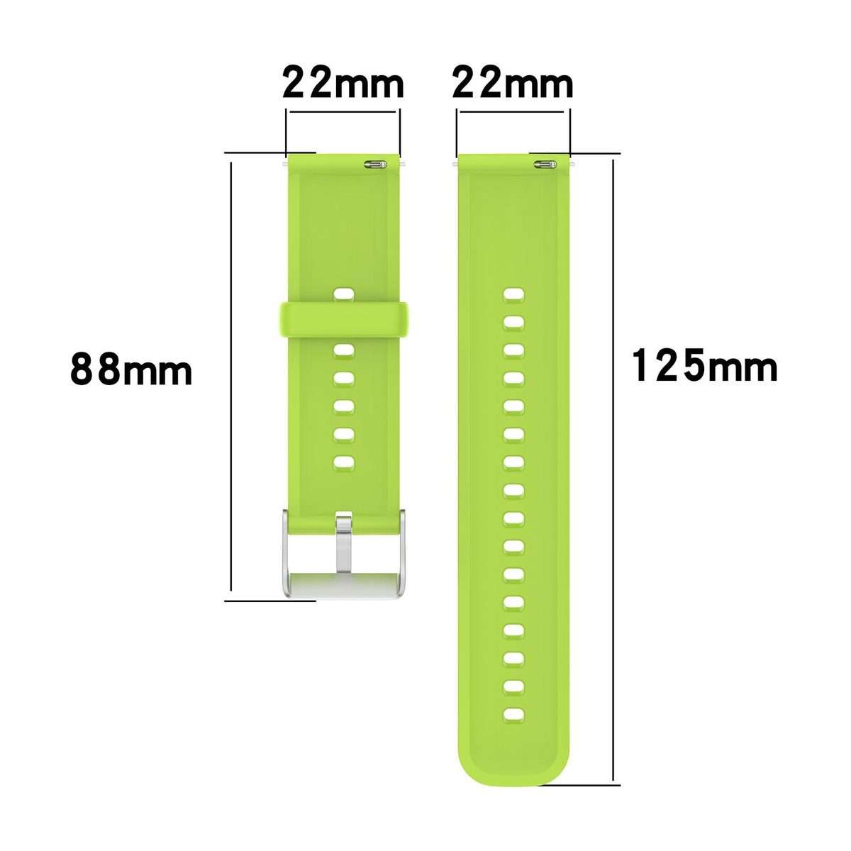 For Nothing CMF Watch 3 Pro / Watch Pro 2 Solid Color Silicone Watch Band(Lime)