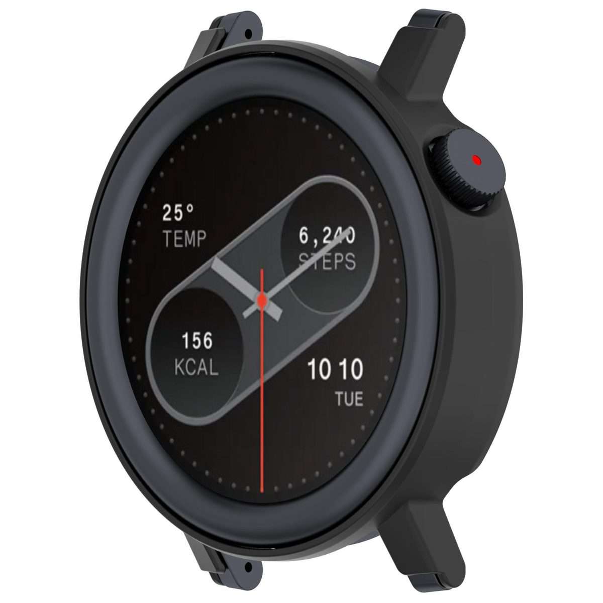 For Nothing CMF Watch 3 Pro Half Coverage Hollowed PC Watch Protective Cover(Black)