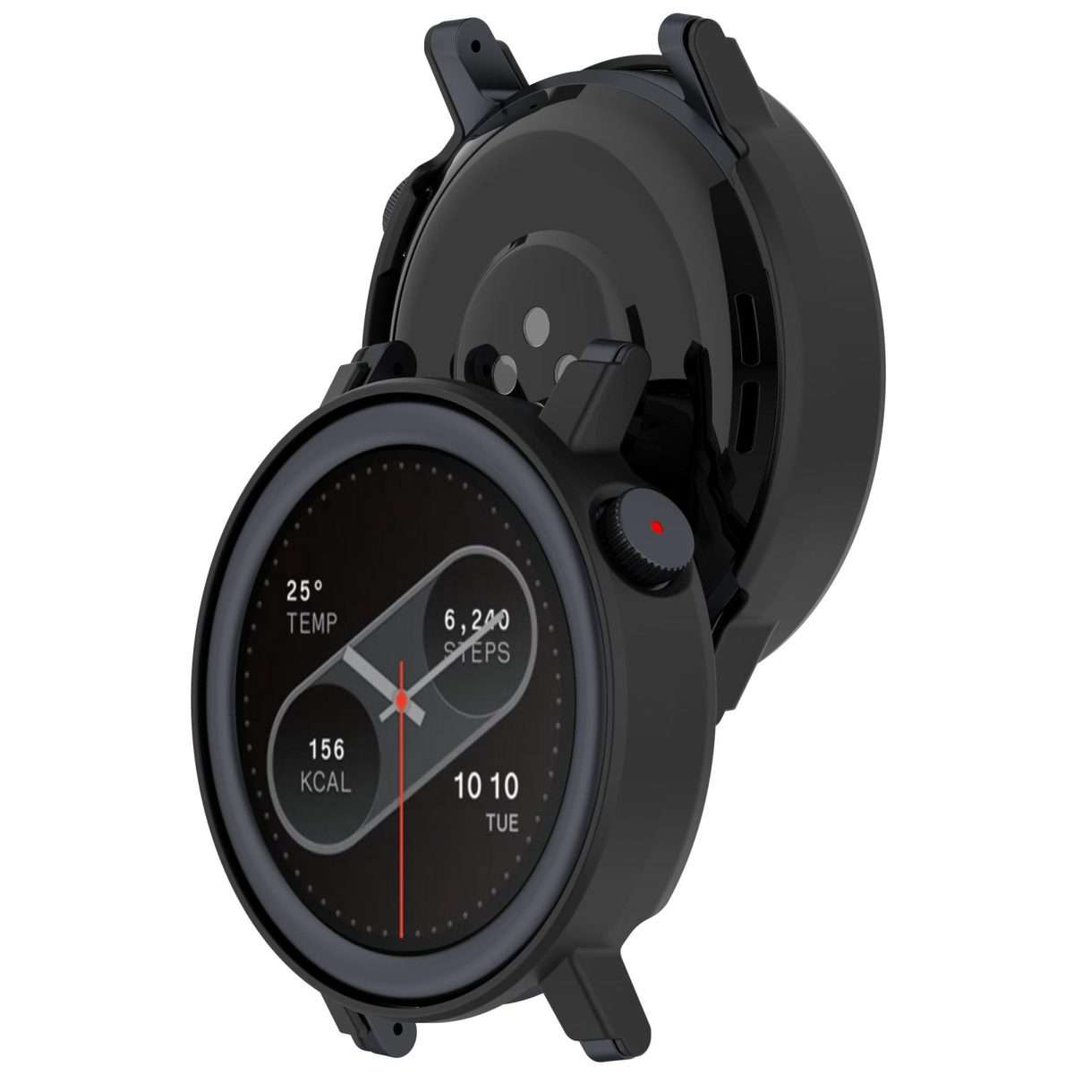 For Nothing CMF Watch 3 Pro Half Coverage Hollowed PC Watch Protective Cover(Black)