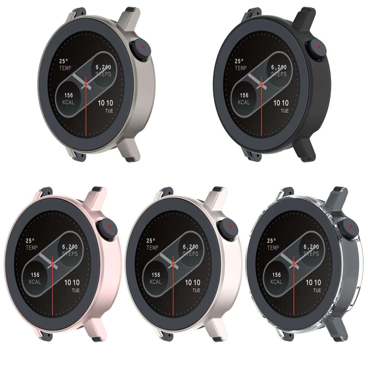 For Nothing CMF Watch 3 Pro Half Coverage Hollowed PC Watch Protective Cover(Black)