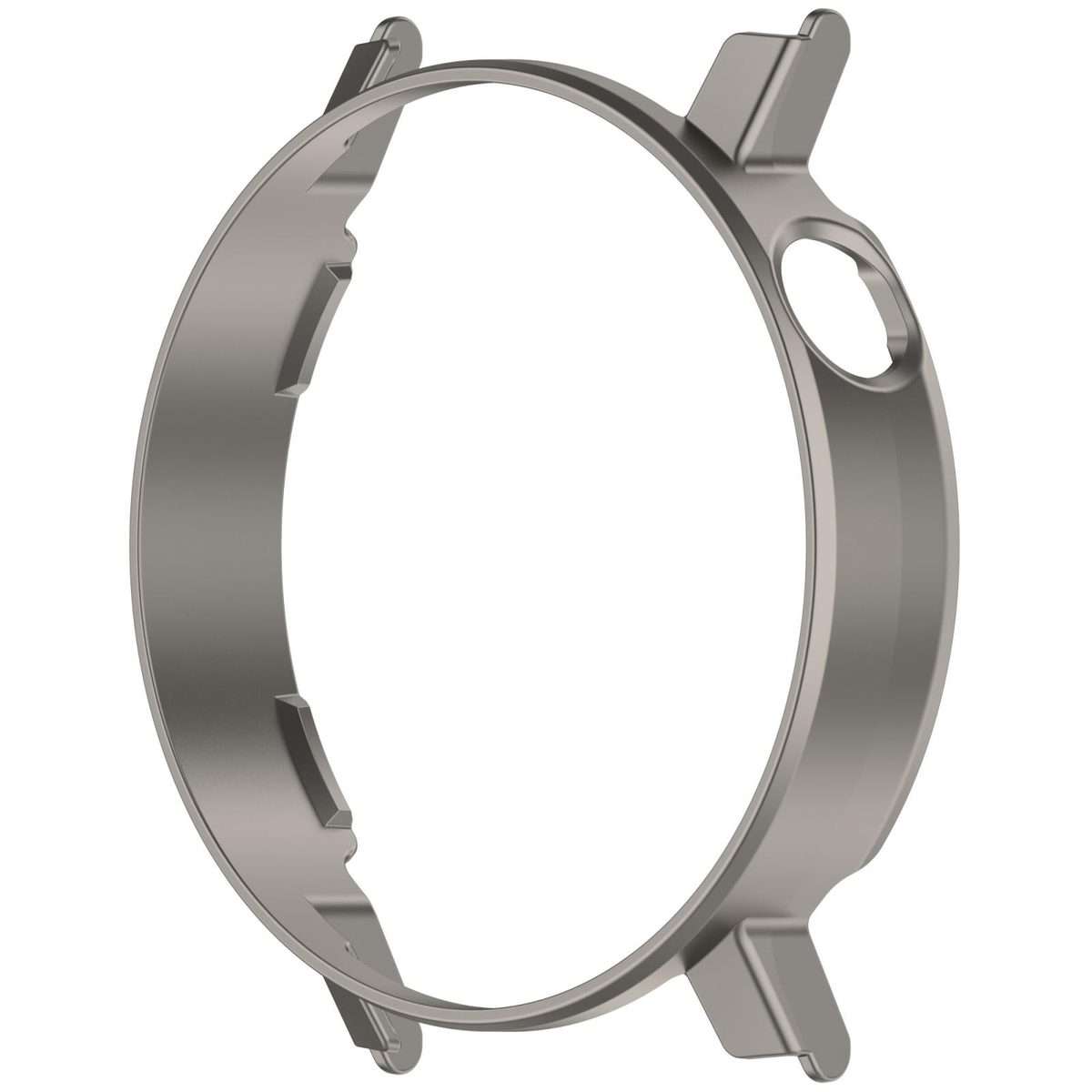 For Nothing CMF Watch 3 Pro Half Coverage Hollowed PC Watch Protective Cover(Titanium Steel Color)