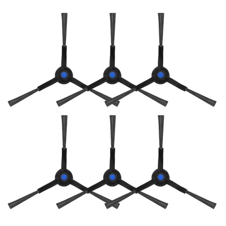 JUNSUNMAY 6pcs Sweeper Triangle Side Brush for Ecovacs Deebot T50 Pro / T50 Max / T50 Omni