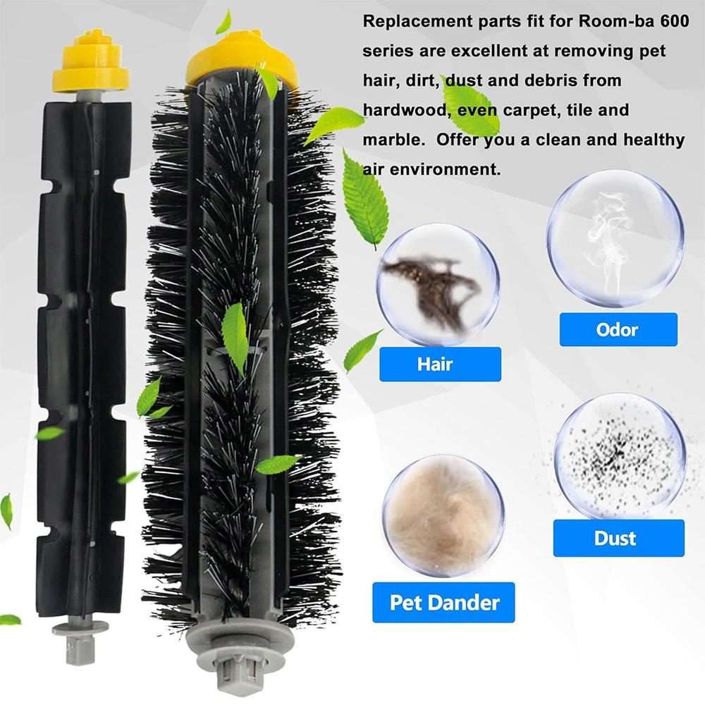 2pcs JUNSUNMAY Sweeper Main Clean Brush for iRobot Roomba 600 Series