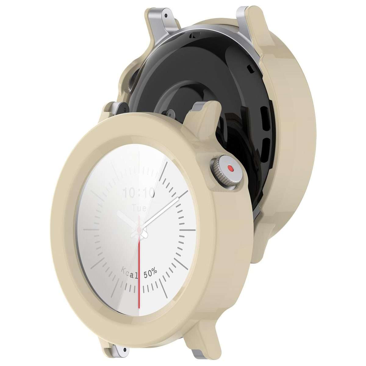 For Nothing CMF Watch 3 Pro Tempered Film Integrated PC Watch Protective Cover(Ivory White)