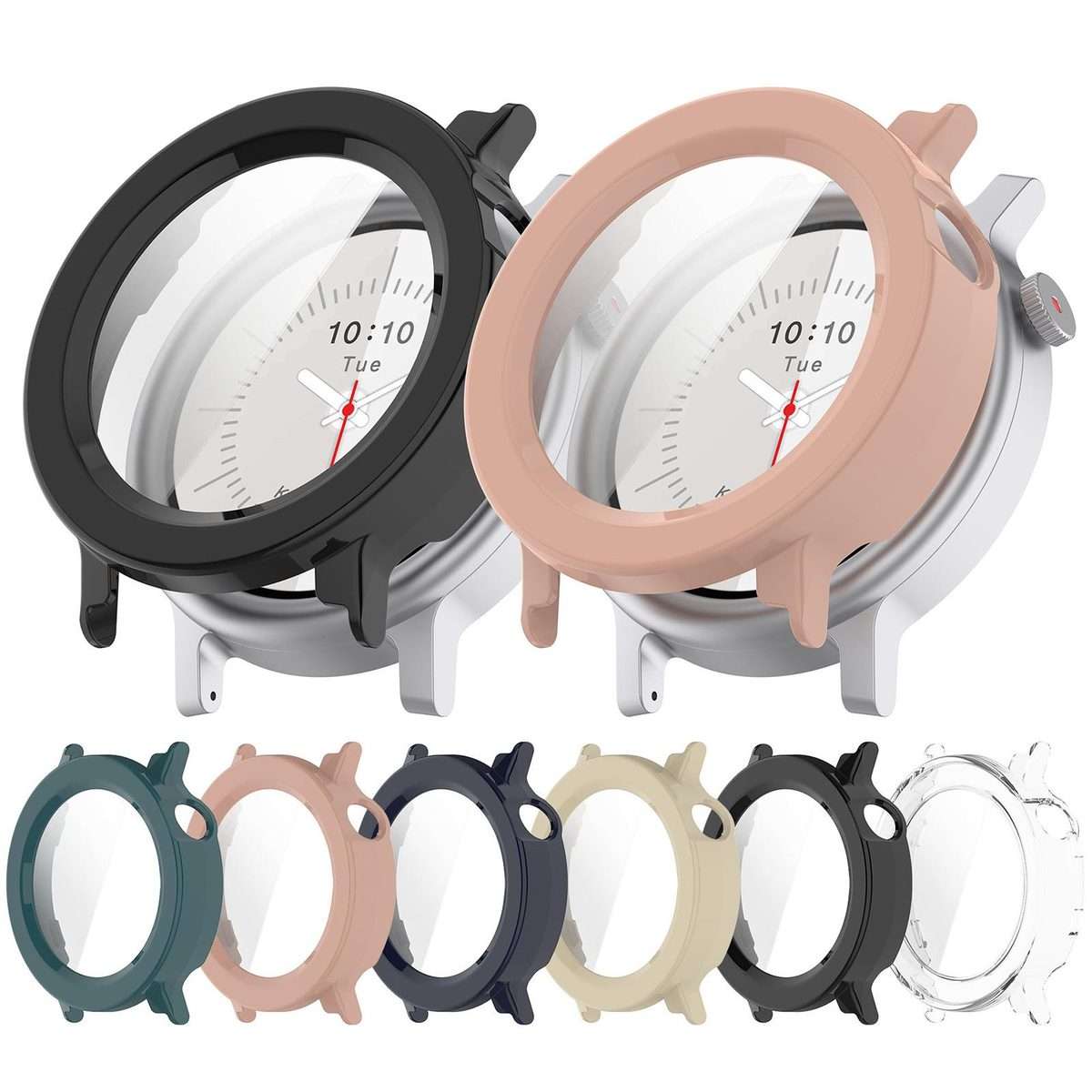 For Nothing CMF Watch 3 Pro Tempered Film Integrated PC Watch Protective Cover(Ivory White)