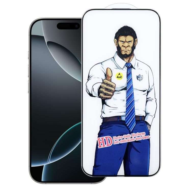 For iPhone 16 Pro Gorilla Explosion-Proof Anti-Fingerprint HD Tempered Glass Film