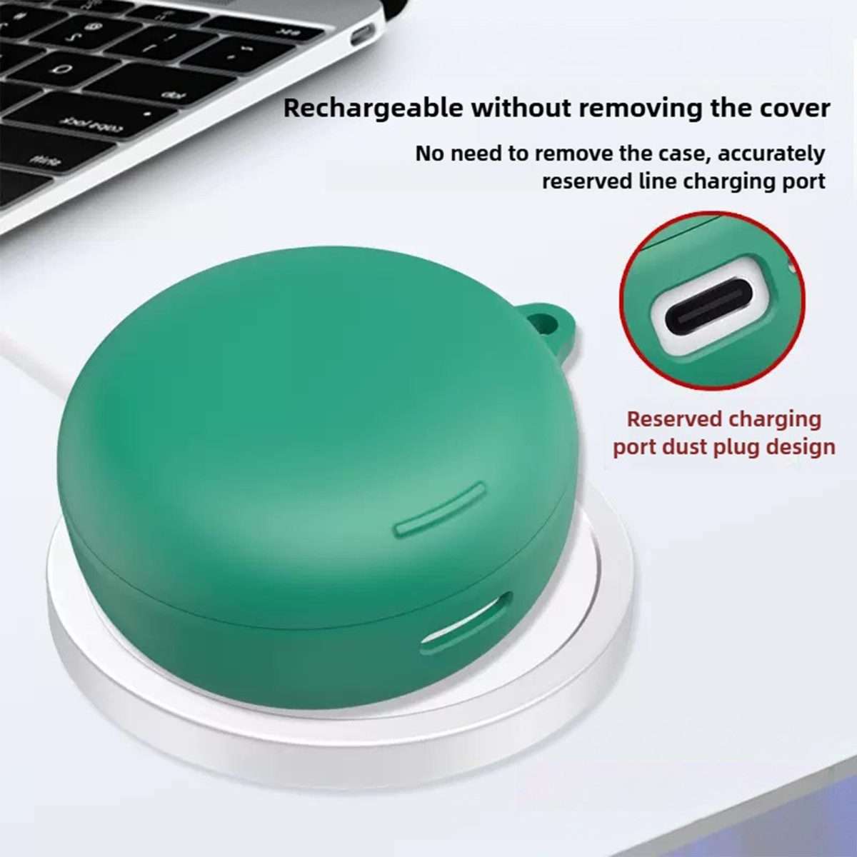 For Soundcore Sleep A30 Solid Color Silicone Earphone Protective Cover(Black)