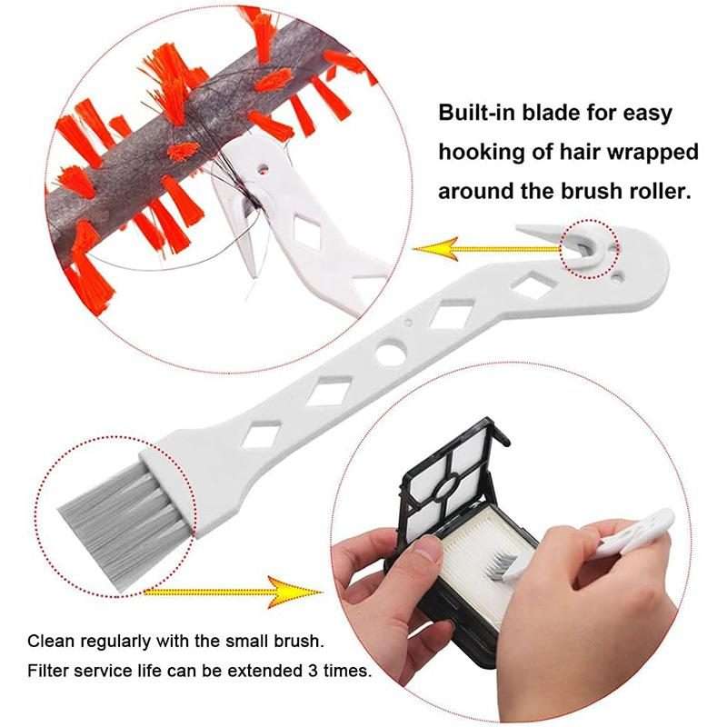 JUNSUNMAY 2pcs Replacement Brush Roll for Bissell CrossWave Vacuum Cleaner 1866 / 1868, Style:Mult