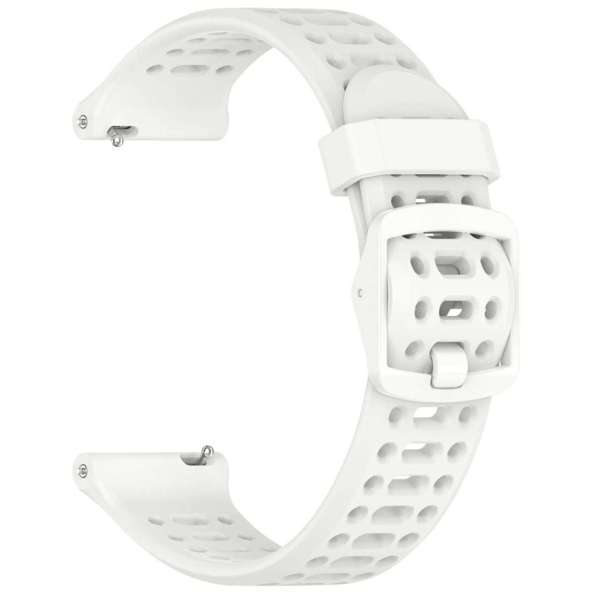 For OPPO Watch Sport Breathable Solid Color Silicone Watch Band(White)