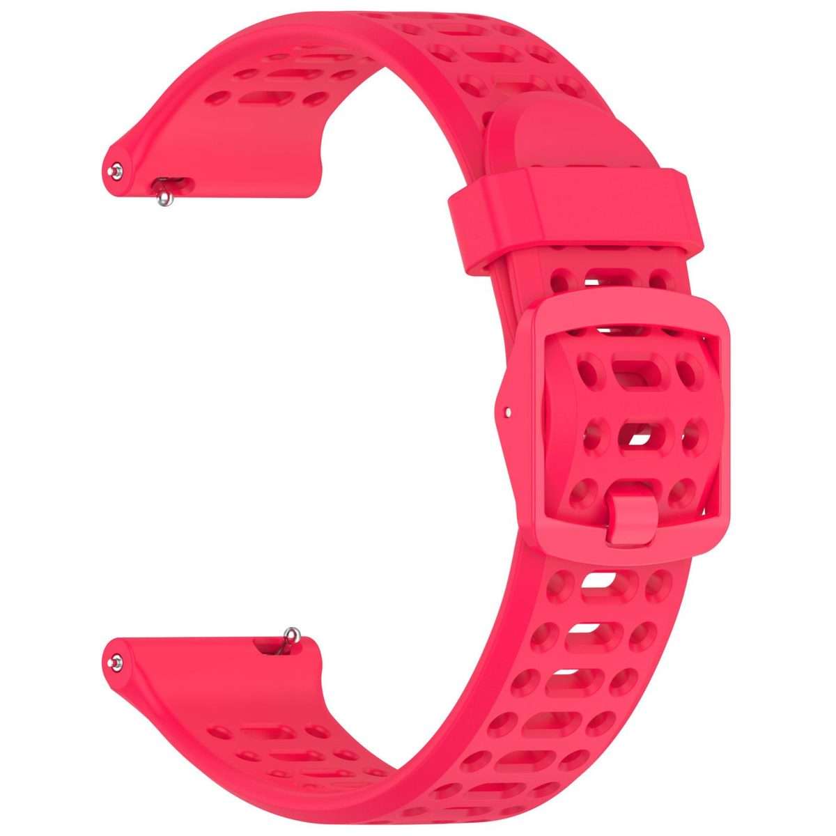 For OPPO Watch Sport Breathable Solid Color Silicone Watch Band(Red)