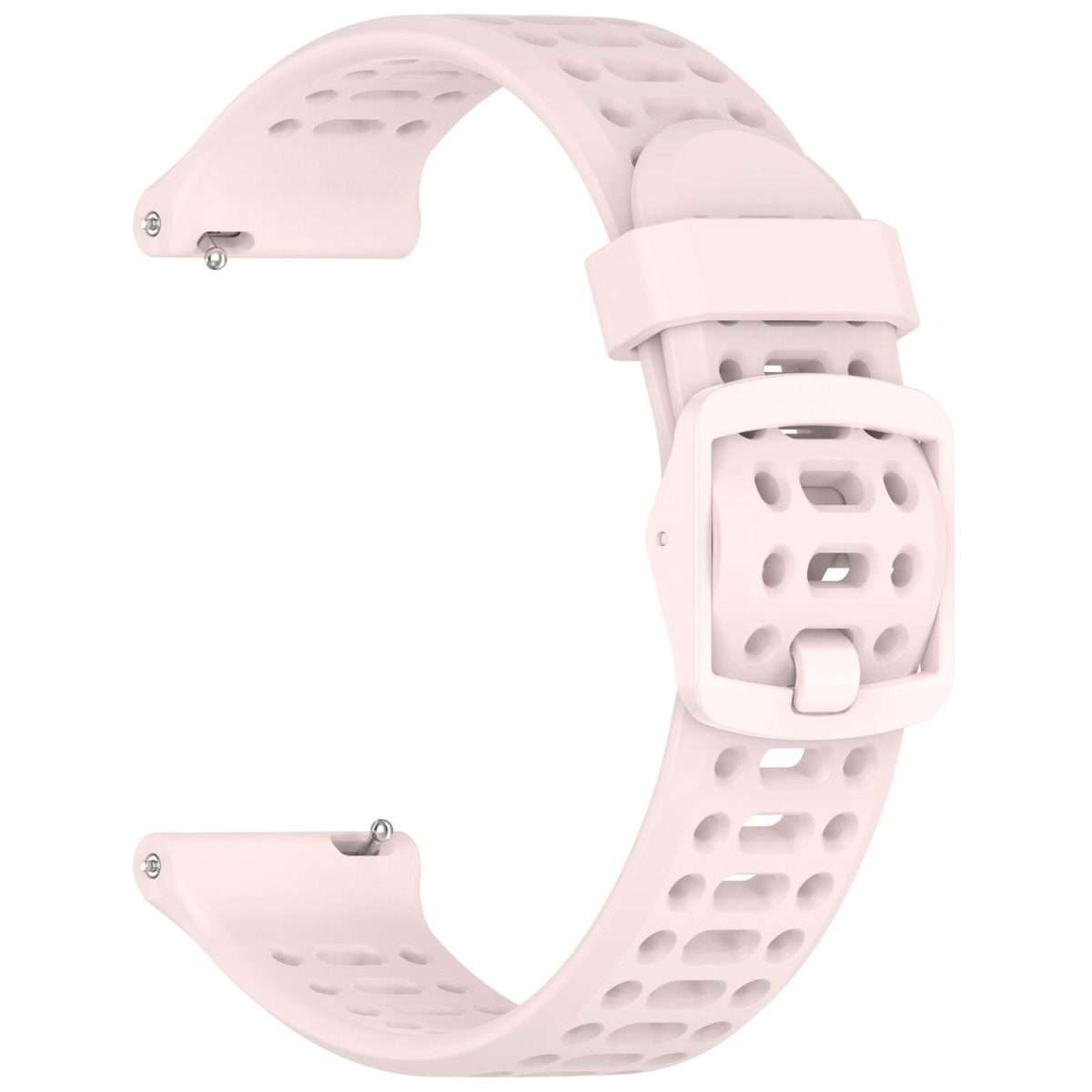 For OPPO Watch Sport Breathable Solid Color Silicone Watch Band(Pink)