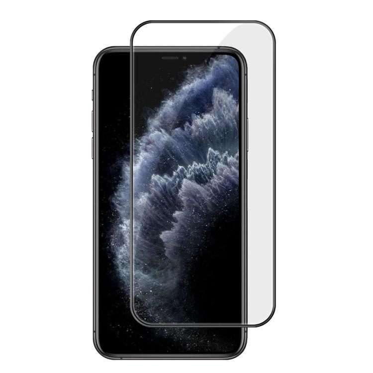 For iPhone 11 Pro Max Kalebol High-Aluminum Screen-Printed Full-Coverage Anti-Fingerprint Black-Bo