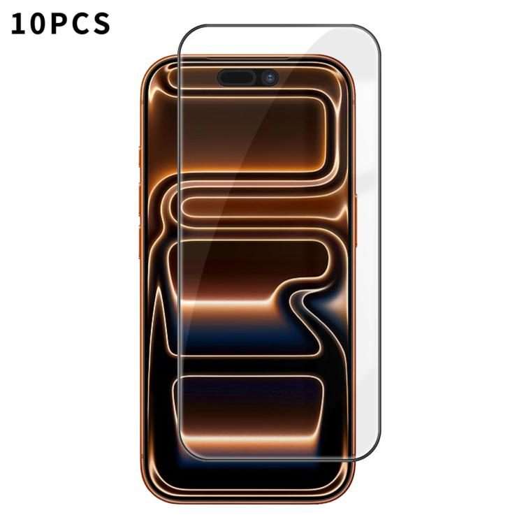 For iPhone 17 Pro Max 10pcs Kalebol High-Aluminum Screen-Printed Full-Coverage Anti-Fingerprint Bl