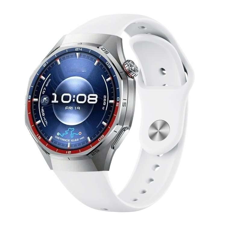 For Huawei Watch GT 6 Pro Reverse Buckle Solid Color Silicone Watch Band(White)