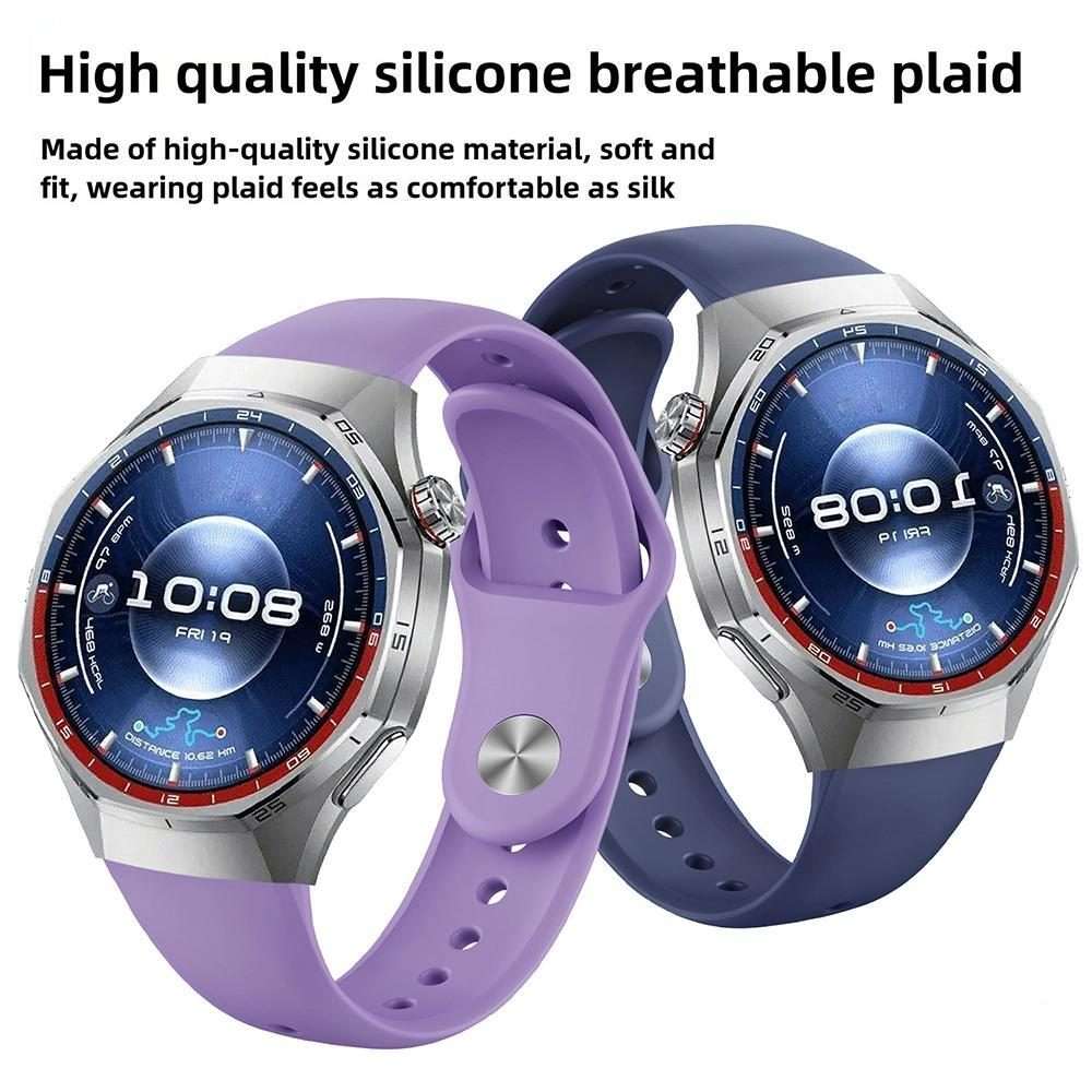 For Huawei Watch GT 6 Pro Reverse Buckle Solid Color Silicone Watch Band(White)