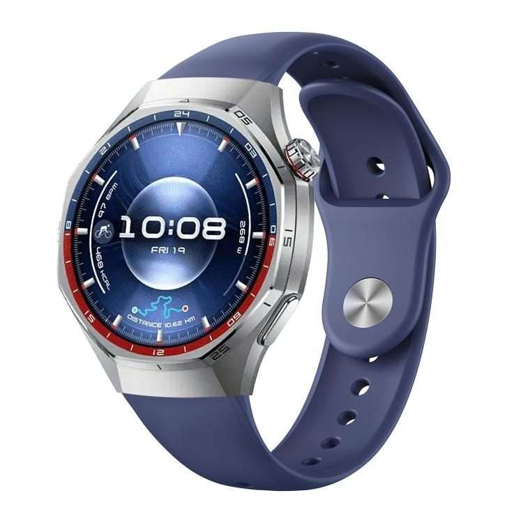 For Huawei Watch GT 6 Pro Reverse Buckle Solid Color Silicone Watch Band(Blue)