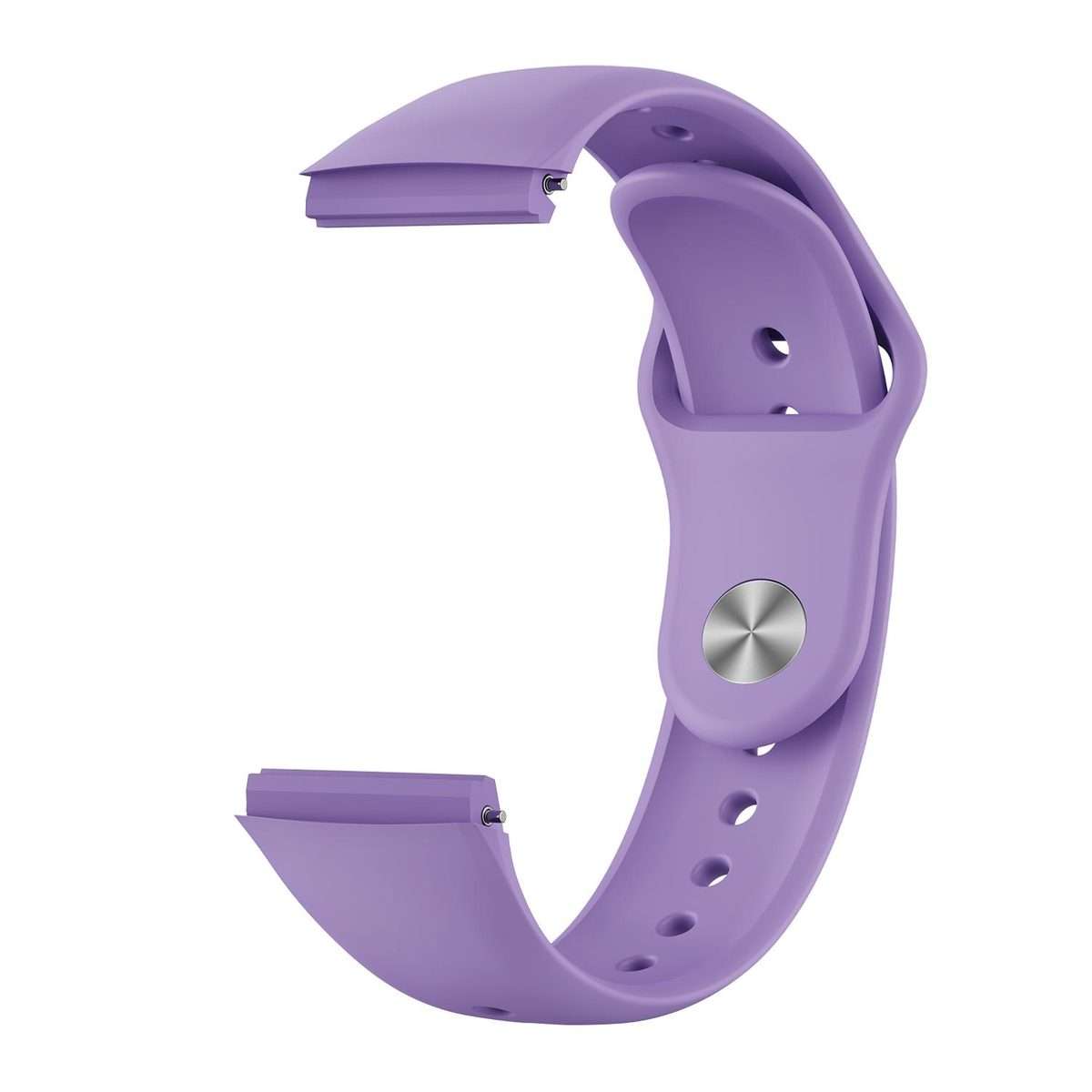 For Huawei Watch GT 6 Pro Reverse Buckle Solid Color Silicone Watch Band(Lilac Purple)
