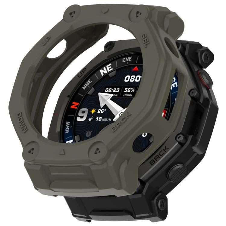 For Amazfit T-Rex 3 Pro 48mm Hollow Armor Half Coverage TPU Watch Protective Cover(Green)