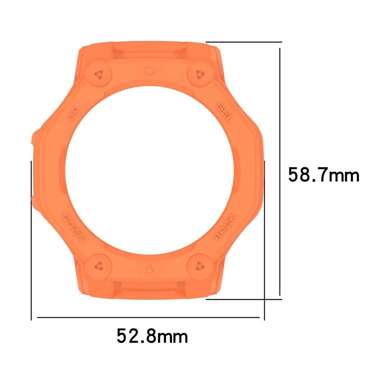 For Amazfit T-Rex 3 Pro 48mm Hollow Armor Half Coverage TPU Watch Protective Cover(Black)