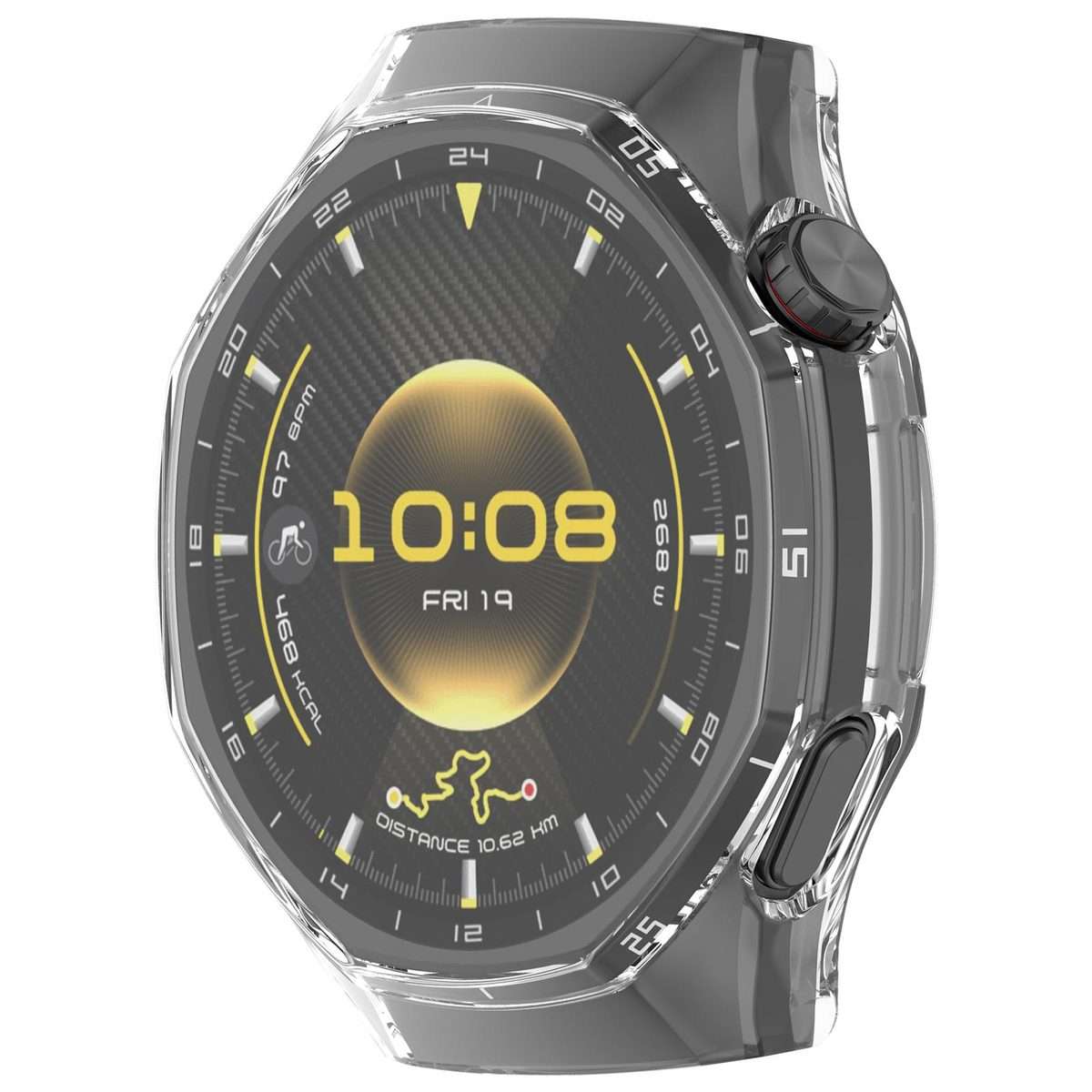 For Huawei Watch GT 6 Pro Electroplated Full Coverage TPU Watch Protective Cover(Transparent)