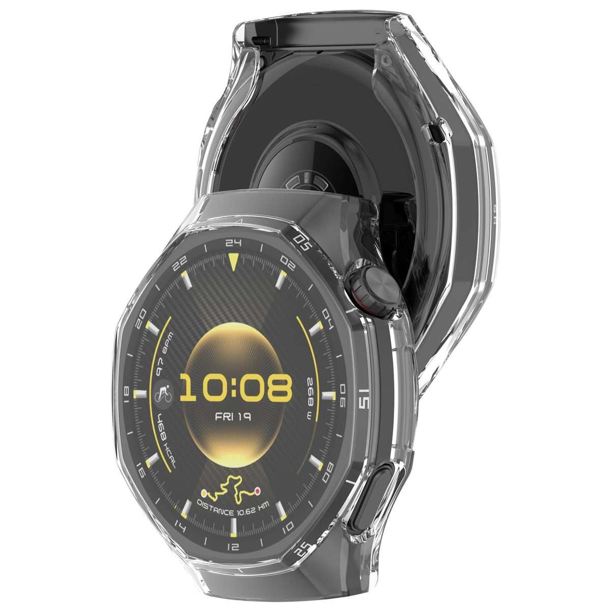 For Huawei Watch GT 6 Pro Electroplated Full Coverage TPU Watch Protective Cover(Transparent)