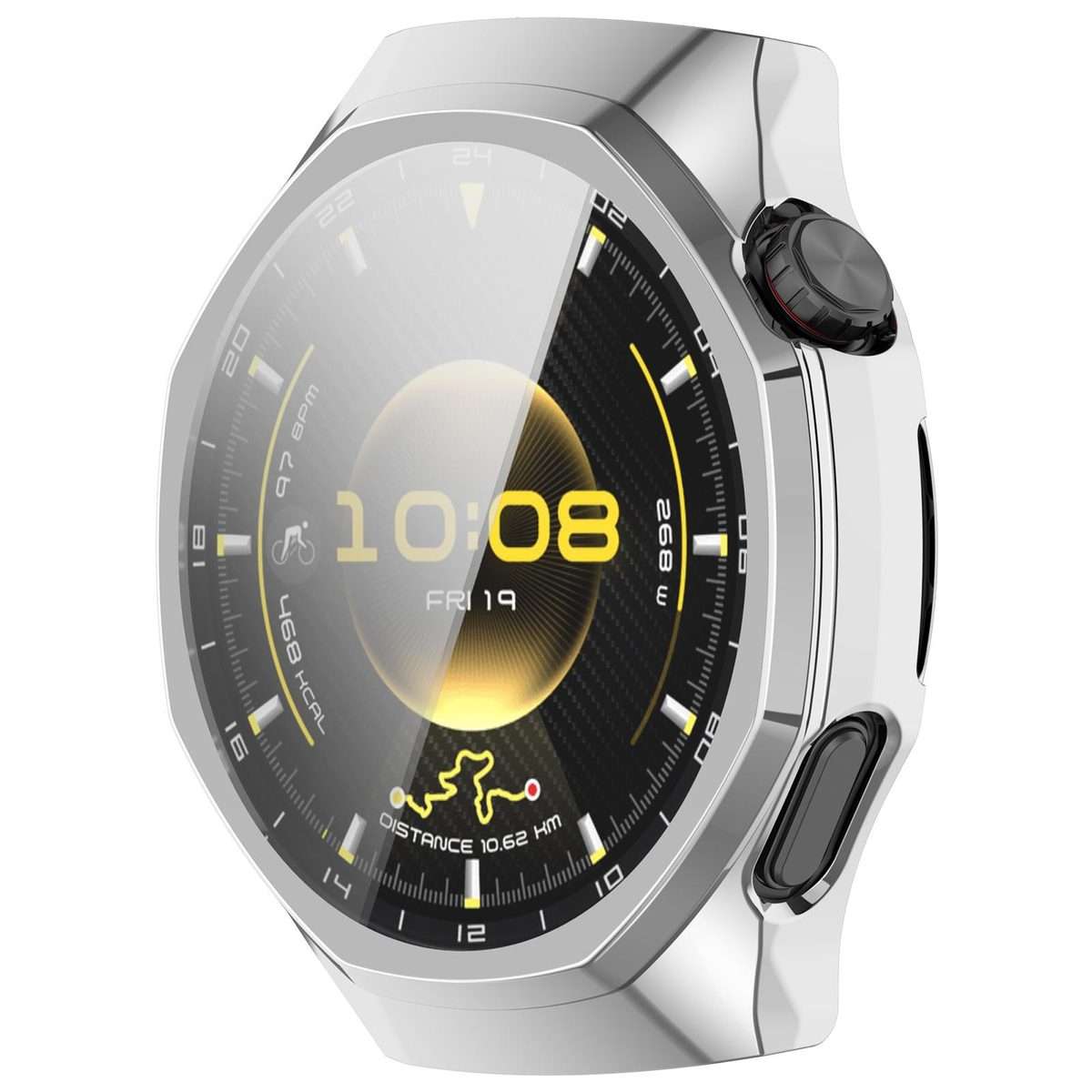 For Huawei Watch GT 6 Pro Electroplated Full Coverage TPU Watch Protective Cover(Silver)
