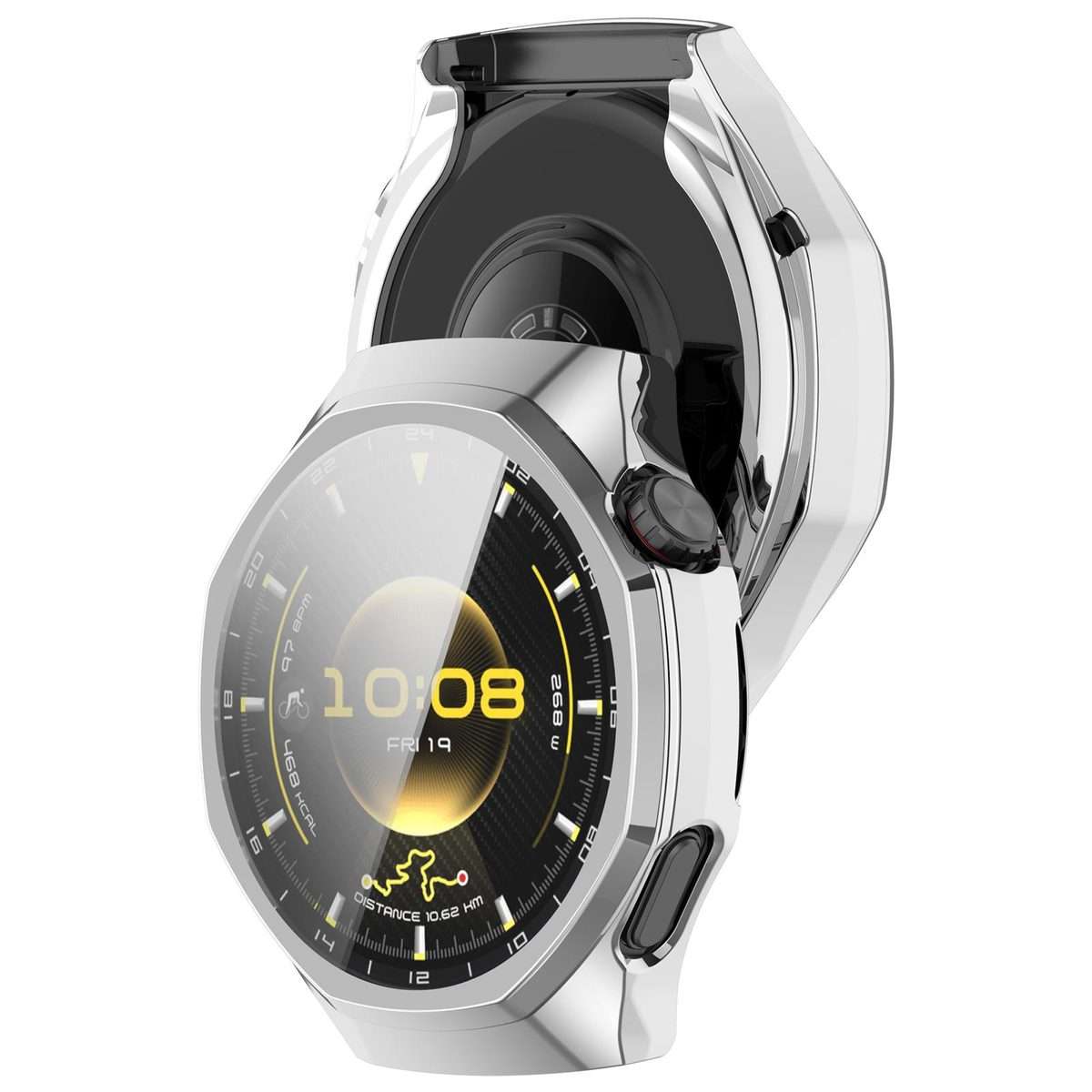 For Huawei Watch GT 6 Pro Electroplated Full Coverage TPU Watch Protective Cover(Silver)