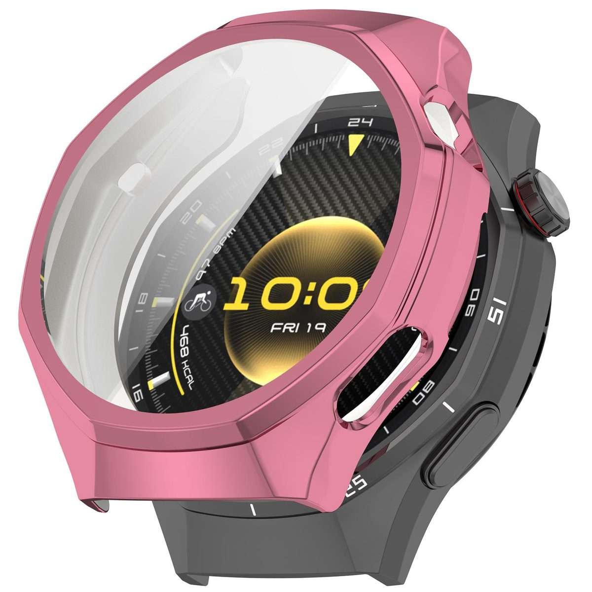 For Huawei Watch GT 6 Pro Electroplated Full Coverage TPU Watch Protective Cover(Pink)