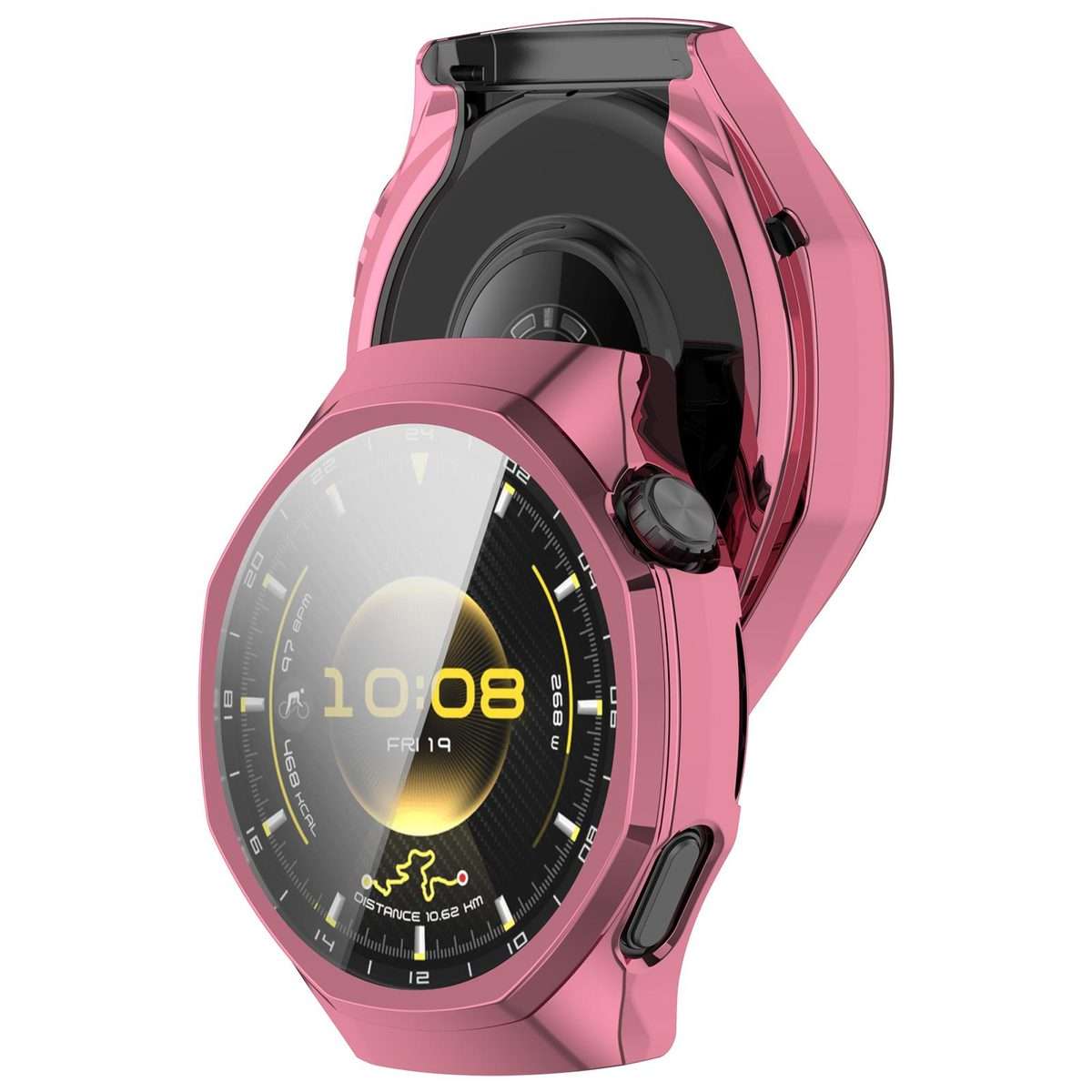 For Huawei Watch GT 6 Pro Electroplated Full Coverage TPU Watch Protective Cover(Pink)