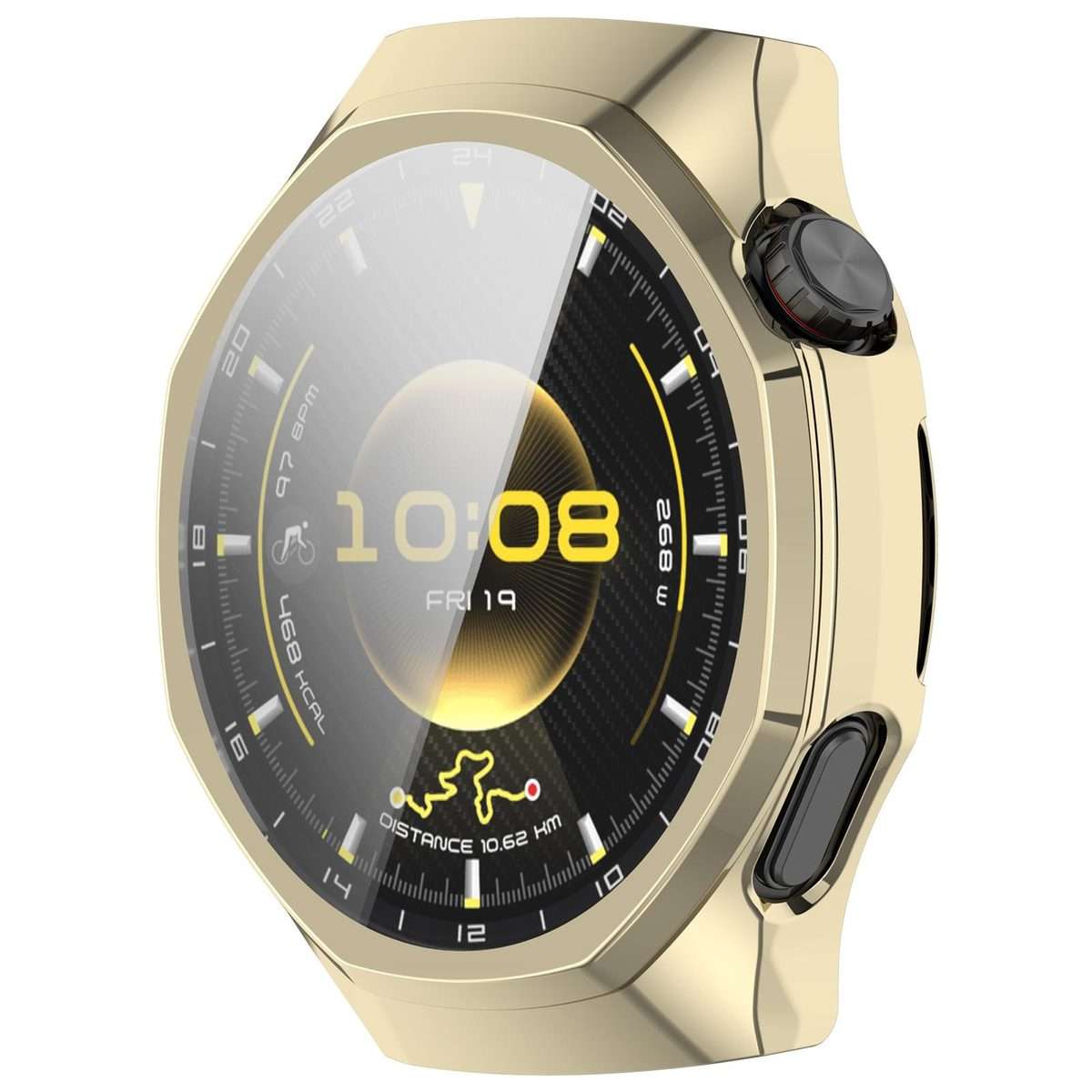 For Huawei Watch GT 6 Pro Electroplated Full Coverage TPU Watch Protective Cover(Light Gold)