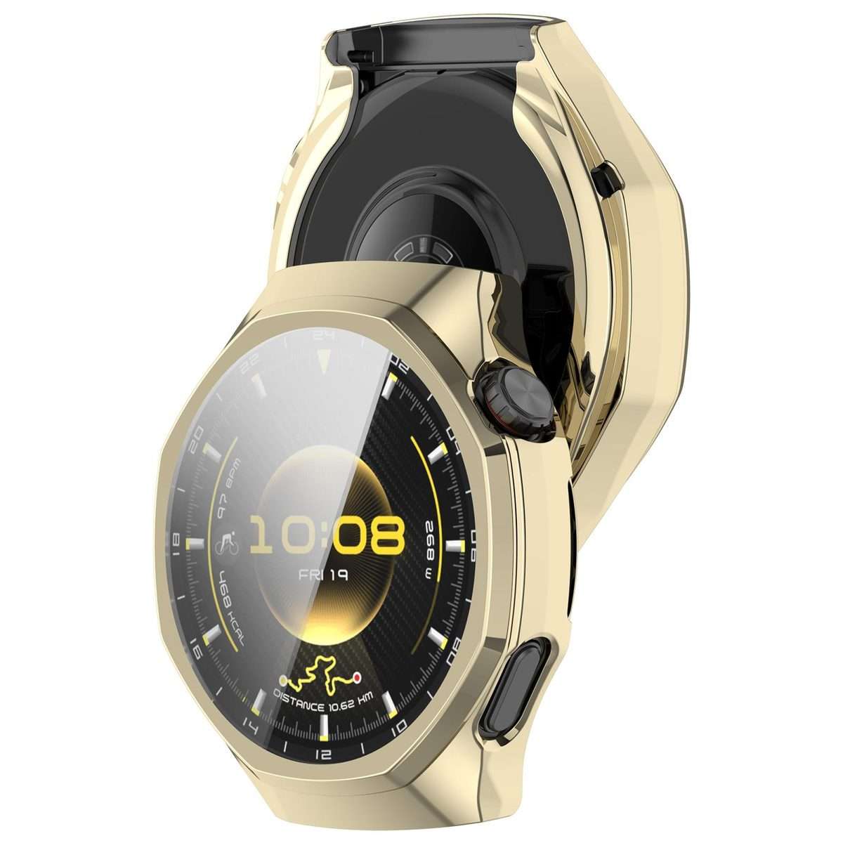 For Huawei Watch GT 6 Pro Electroplated Full Coverage TPU Watch Protective Cover(Light Gold)