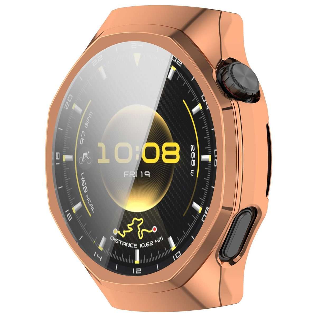 For Huawei Watch GT 6 Pro Electroplated Full Coverage TPU Watch Protective Cover(Rose Gold)