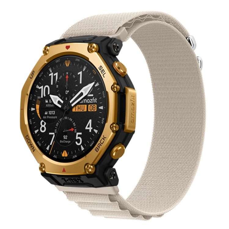For Amazfit T-Rex 3 Pro 48mm Alpine Loop Nylon Watch Band(Starlight)