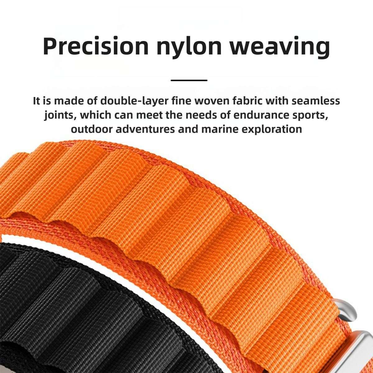 For Amazfit T-Rex 3 Pro 48mm Alpine Loop Nylon Watch Band(Starlight)