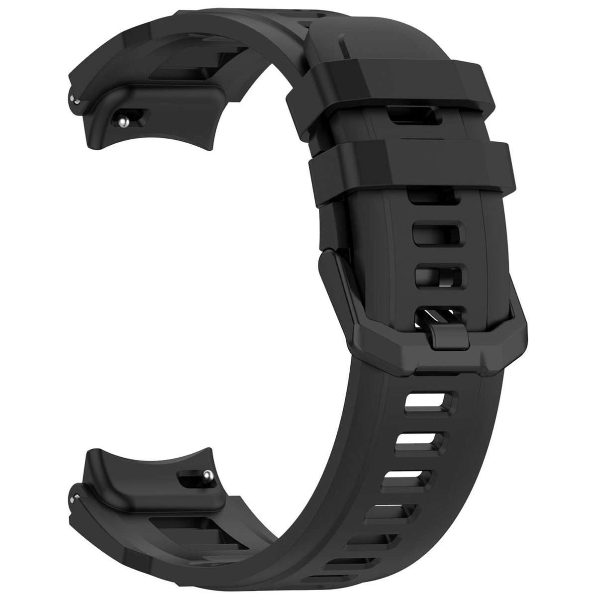 For Amazfit T-Rex 3 Pro 48mm Quick Release Buckle Sport Silicone Watch Band(Black)