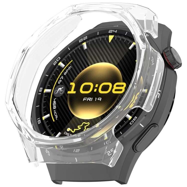 For Huawei Watch GT 6 Pro Half Coverage Hollow PC Watch Protective Cover(Transparent)