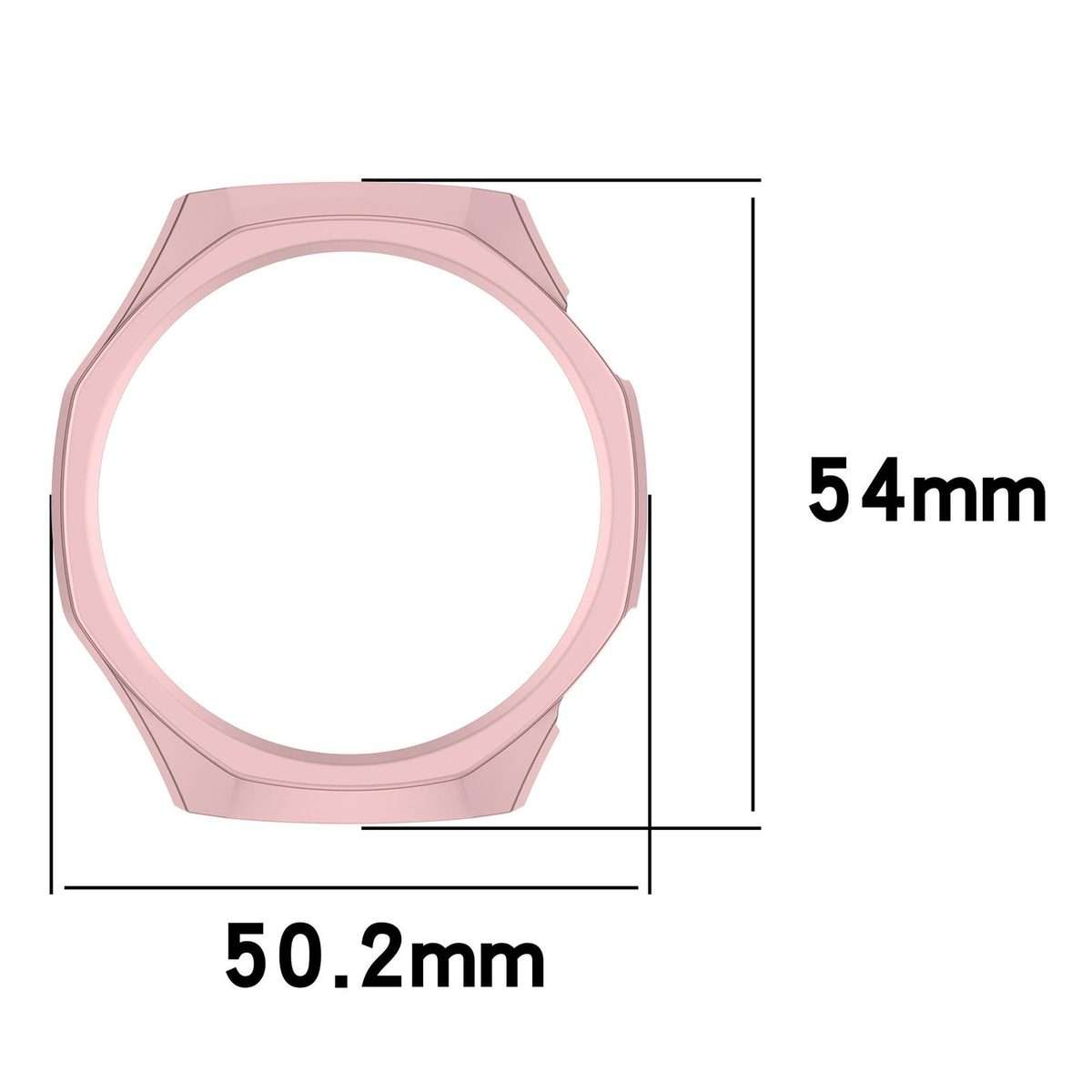 For Huawei Watch GT 6 Pro Half Coverage Hollow PC Watch Protective Cover(Transparent)