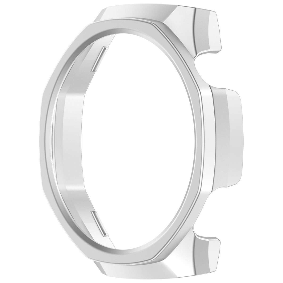 For Huawei Watch GT 6 Pro Half Coverage Hollow PC Watch Protective Cover(Silver)