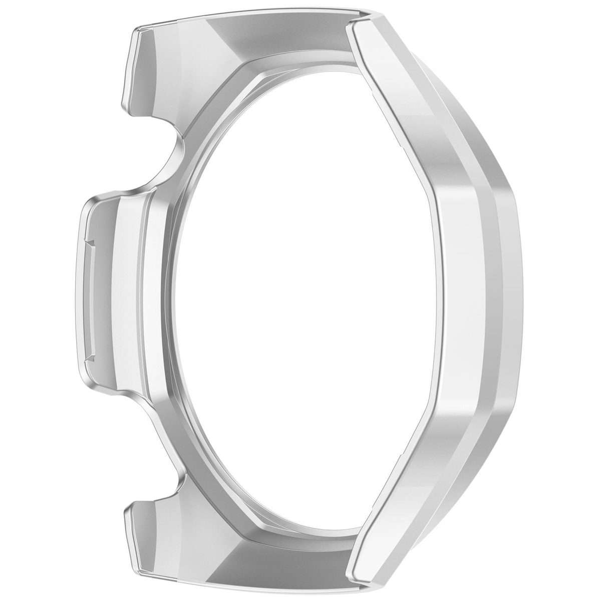 For Huawei Watch GT 6 Pro Half Coverage Hollow PC Watch Protective Cover(Silver)