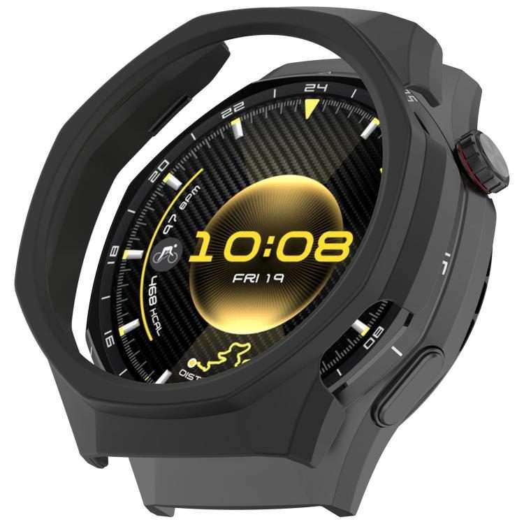 For Huawei Watch GT 6 Pro Half Coverage Hollow PC Watch Protective Cover(Black)