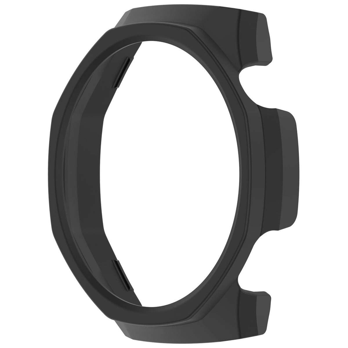For Huawei Watch GT 6 Pro Half Coverage Hollow PC Watch Protective Cover(Black)