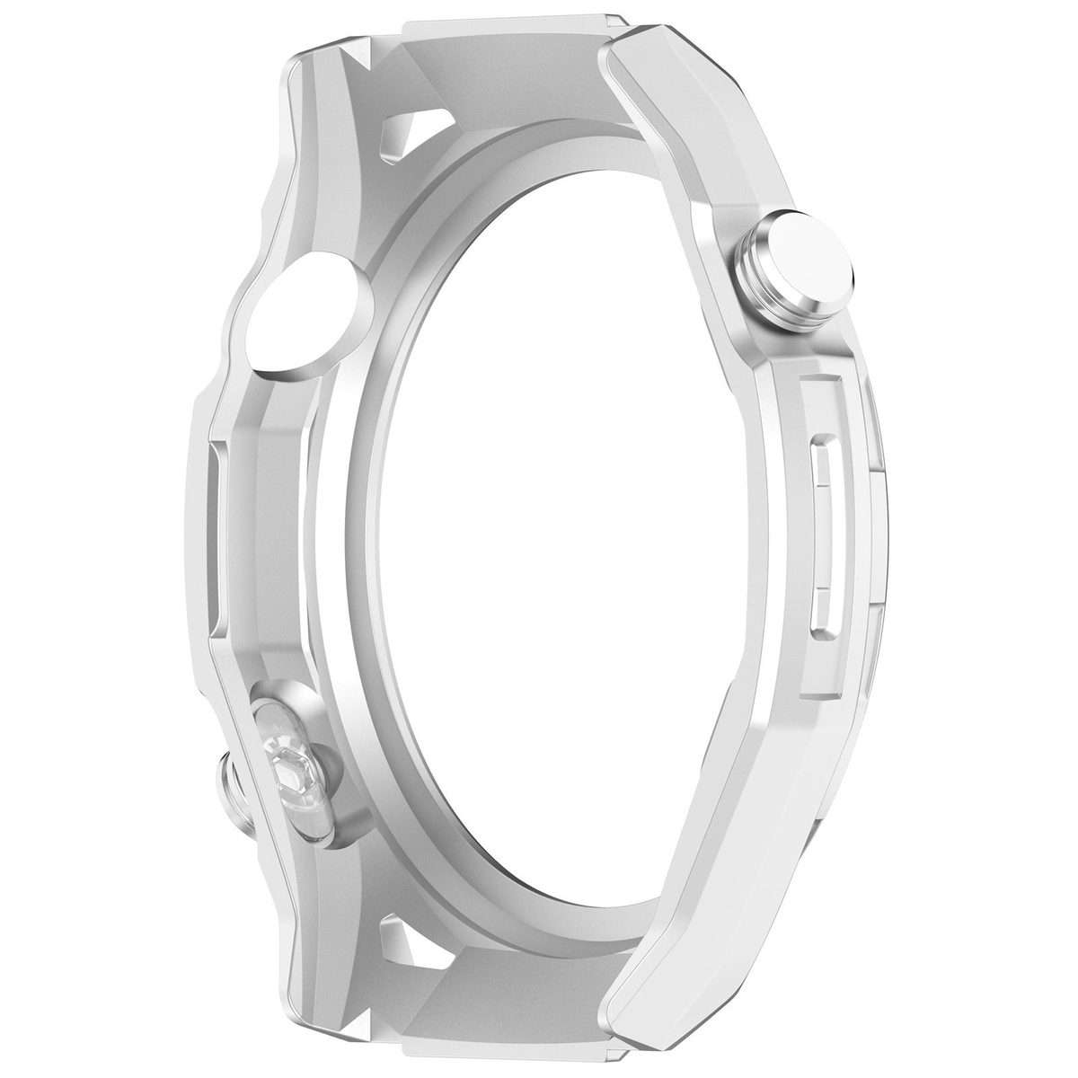 For Huawei Watch GT 6 Pro Change to Watch Ultimate Design PC Hollow Watch Protec ... (Silver Blue)