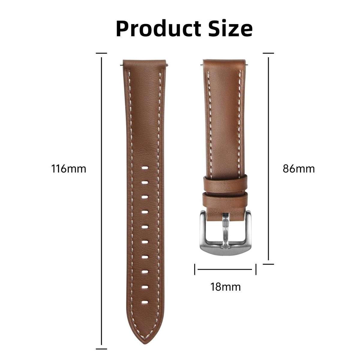 For Huawei Watch GT 6 41mm Soft Leather Watch Band Silver Buckle(White)