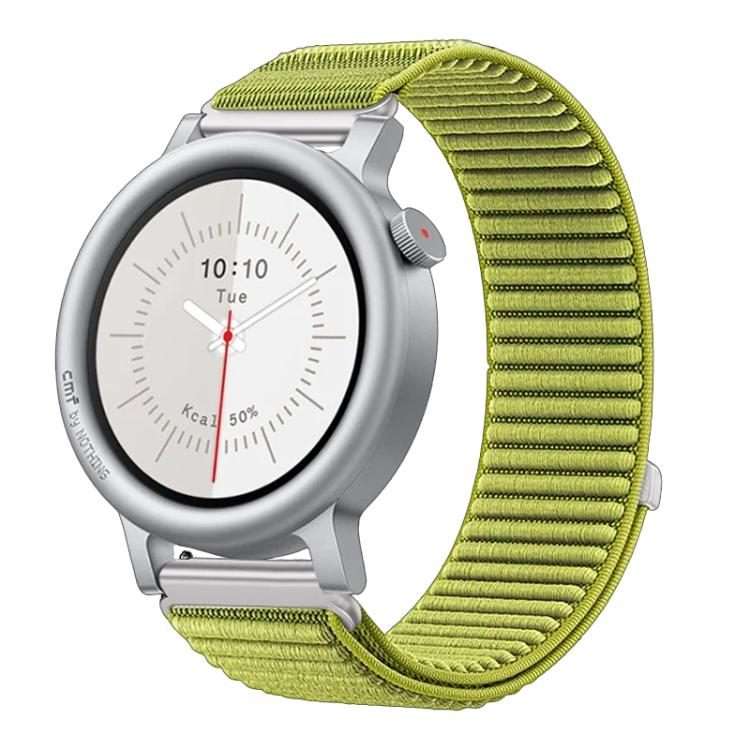 For Nothing CMF Watch 3 Pro Woven Nylon Hook And Loop Fastener Metal Interf ... (Wilderness Green)