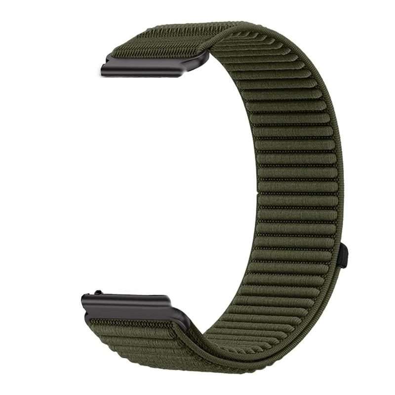 For Nothing CMF Watch 3 Pro Woven Nylon Hook And Loop Fastener Metal Interface ... (Spruce Green)