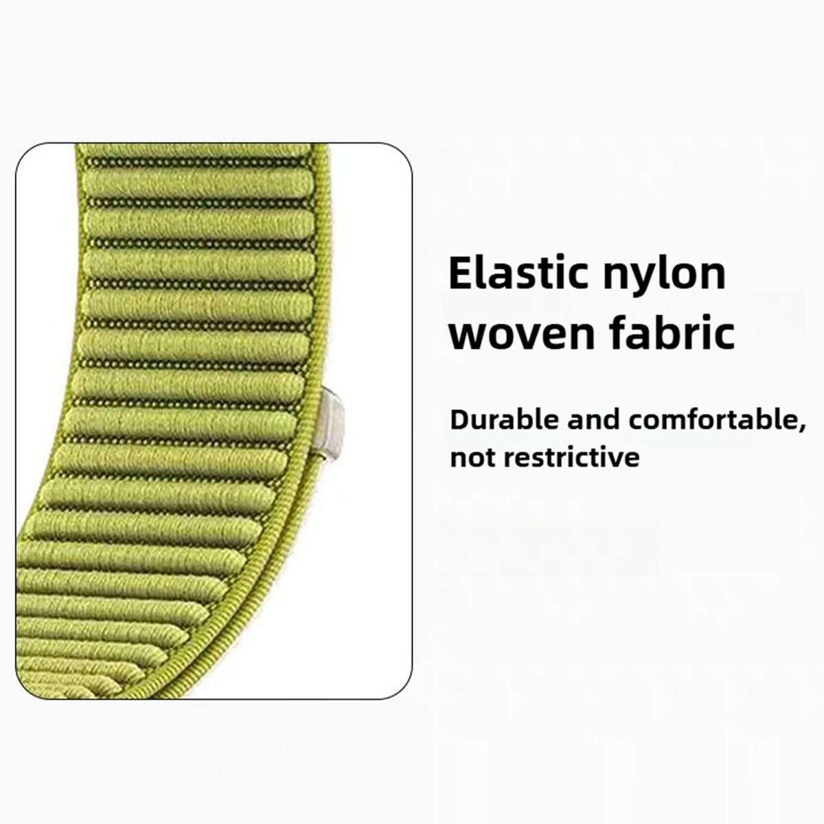 For Nothing CMF Watch 3 Pro Woven Nylon Hook And Loop Fastener Metal Interface ... (Spruce Green)