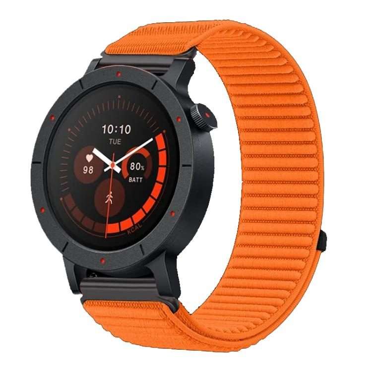 For Nothing CMF Watch 3 Pro Woven Nylon Hook And Loop Fastener Metal Interface Watch Band(Orange)
